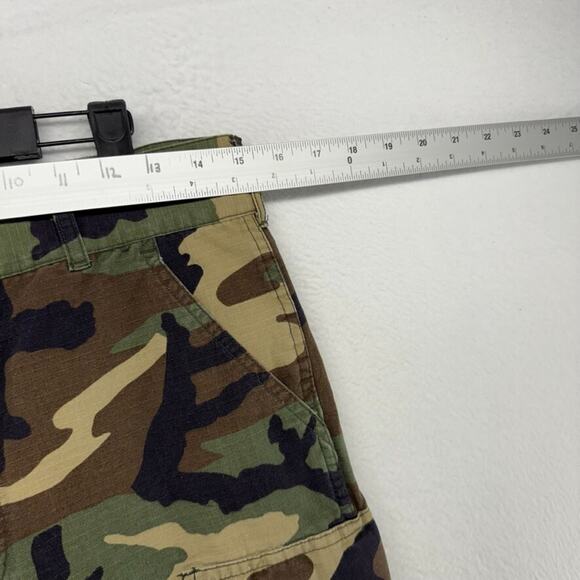 Vintage Military Pants Mens Small Woodland Camo Cargo Hunting Fit 30x30 Tactical - Picture 3 of 9